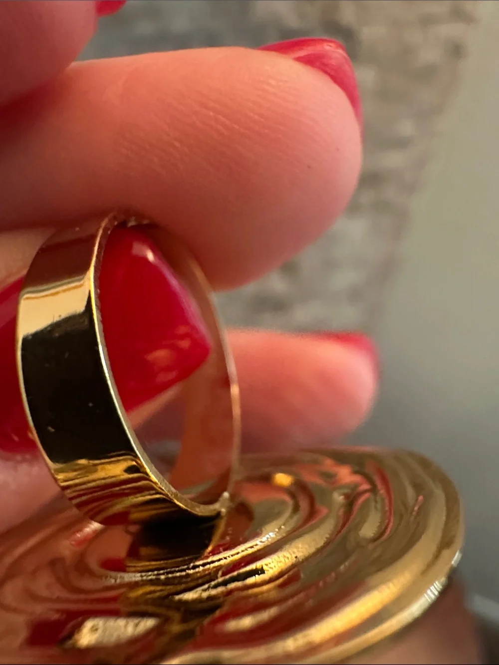 Gold Pearl Statement Open Ring - Women's Fashion Jewelry